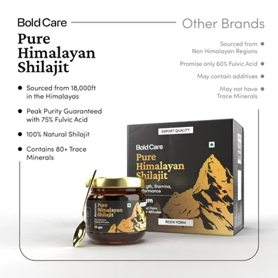 Bold Care Pure Himalayan Shilajit, 20 gm - Image 2
