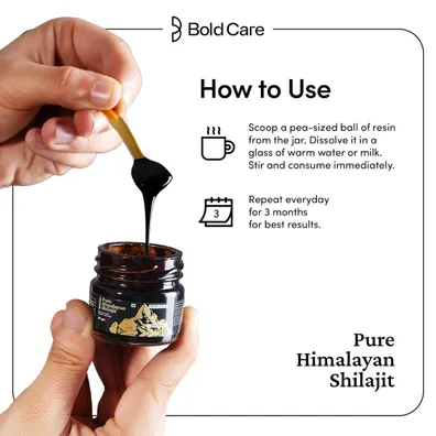 Bold Care Pure Himalayan Shilajit, 20 gm - Image 4